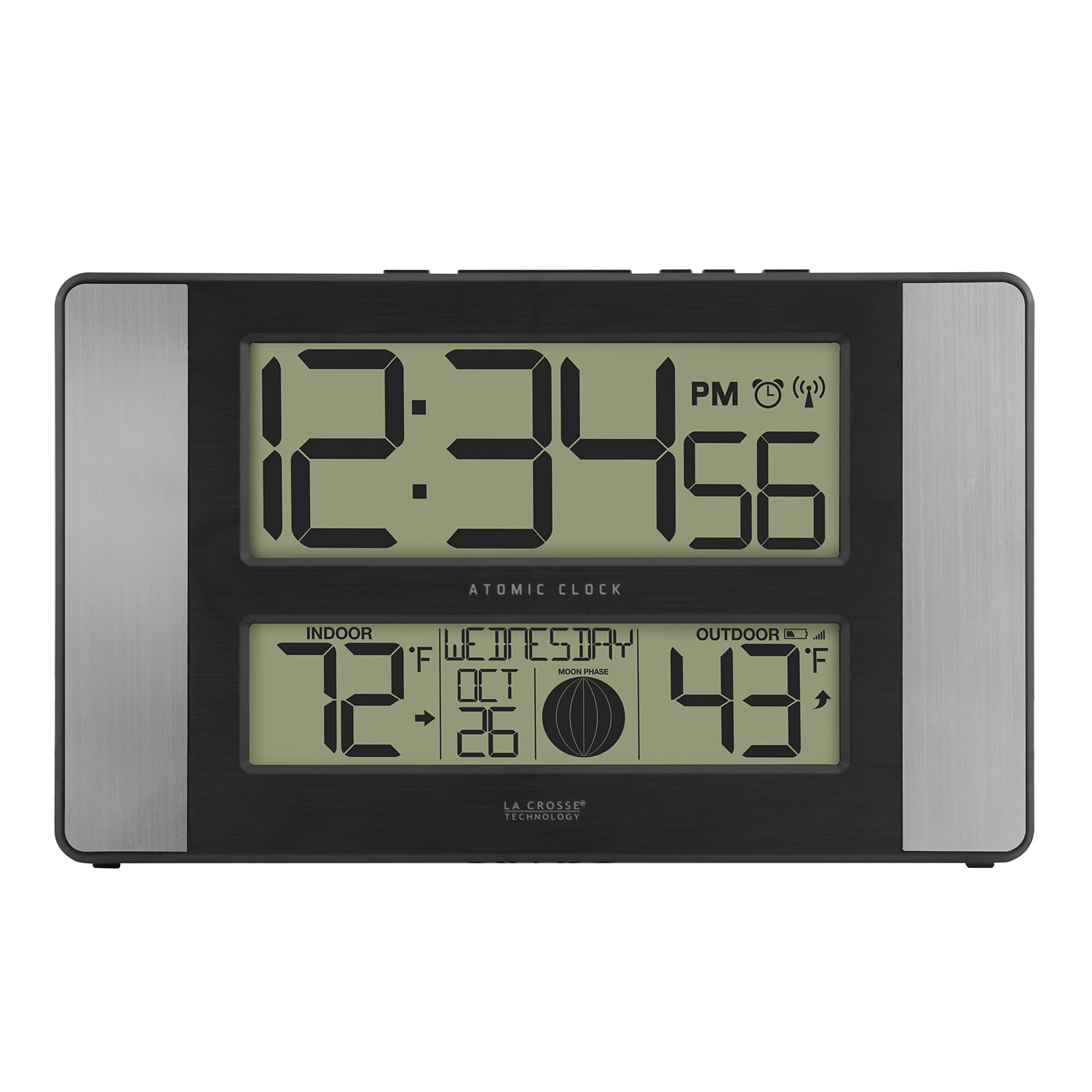 LaCrosse Technology Atomic Digital Wall Clock, Model# 513-1417AL-INT